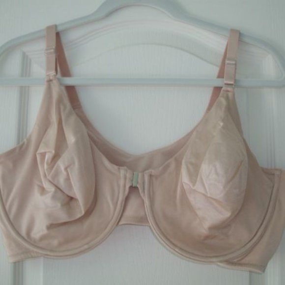 BREEZIES UNLINED UNDERWIRE FRONT CLOSURE BRA BEIGE BRAND NEW - Picture 3 of 4